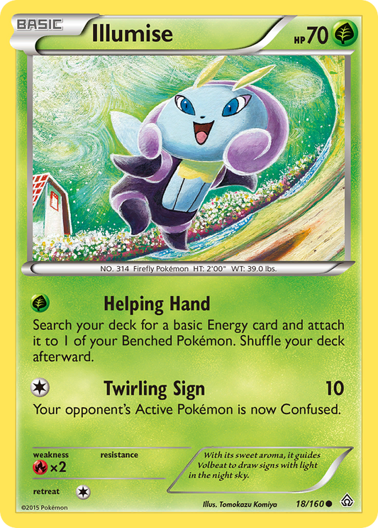 Illumise 18/160 Common | Primal Clash | Pokemon Card