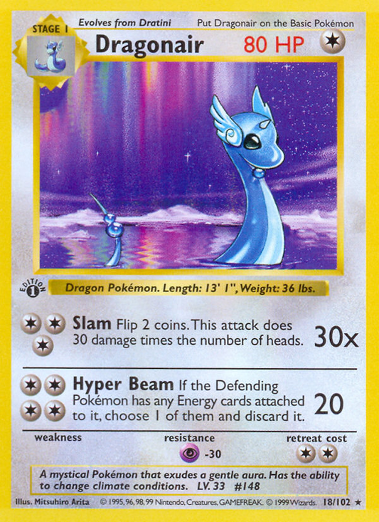 Dragonair 18/102 Rare | Base | Pokemon Card