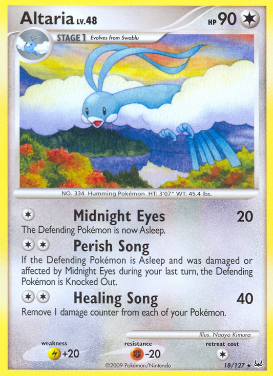 Altaria 18/127 Rare | Platinum | Pokemon Card