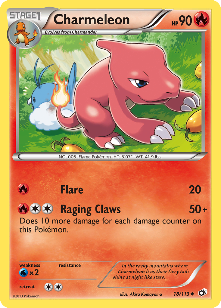 Charmeleon 18/113 Uncommon | Legendary Treasures | Pokemon Card