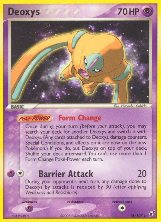 Deoxys 18/107 Rare | Deoxys | Pokemon Card
