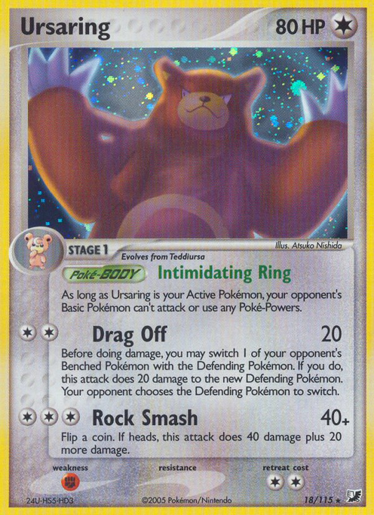 Ursaring 18/115 Rare Holo | Unseen Forces | Pokemon Card