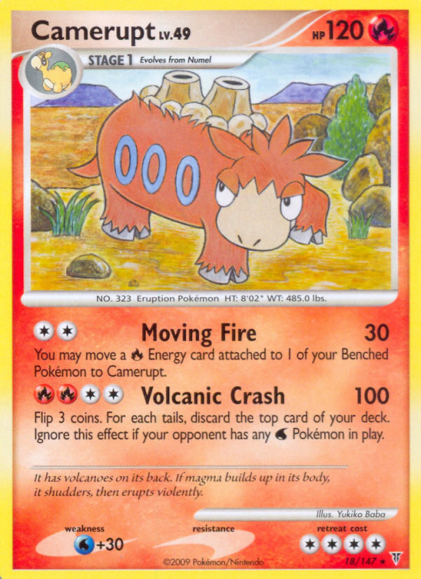 Camerupt 18/147 Rare | Supreme Victors | Pokemon Card