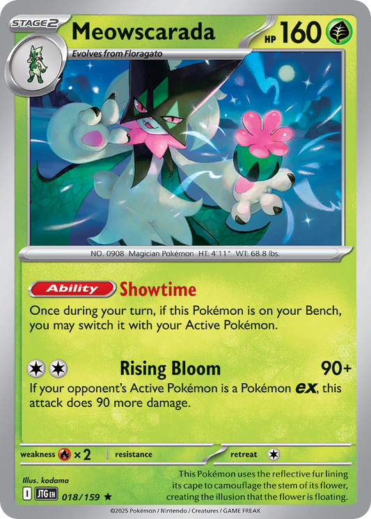 Meowscarada 18/159 Rare | Journey Together | Pokemon Card
