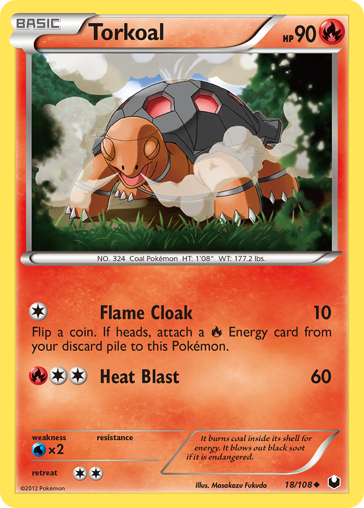 Torkoal 18/108 Uncommon | Dark Explorers | Pokemon Card