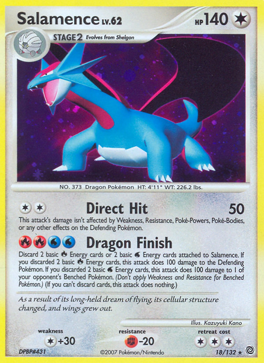Salamence 18/132 Rare Holo | Secret Wonders | Pokemon Card