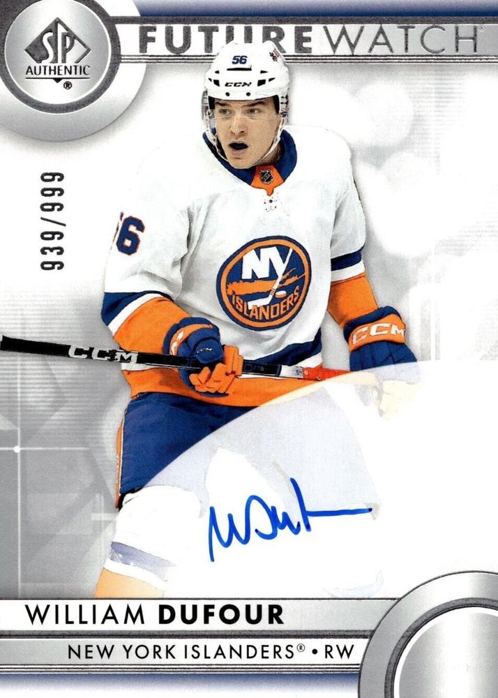William Dufour #190 New York Islanders | 2023-24 SP Authentic | NHL Trading Card