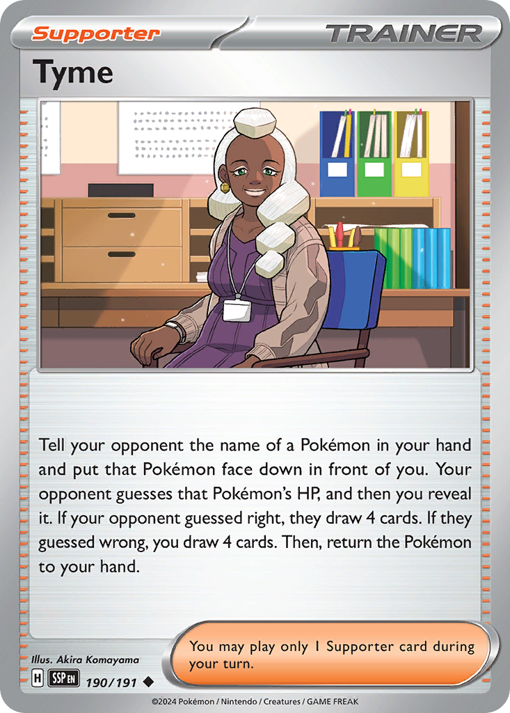 Tyme 190/191 Uncommon | Surging Sparks | Pokemon Card