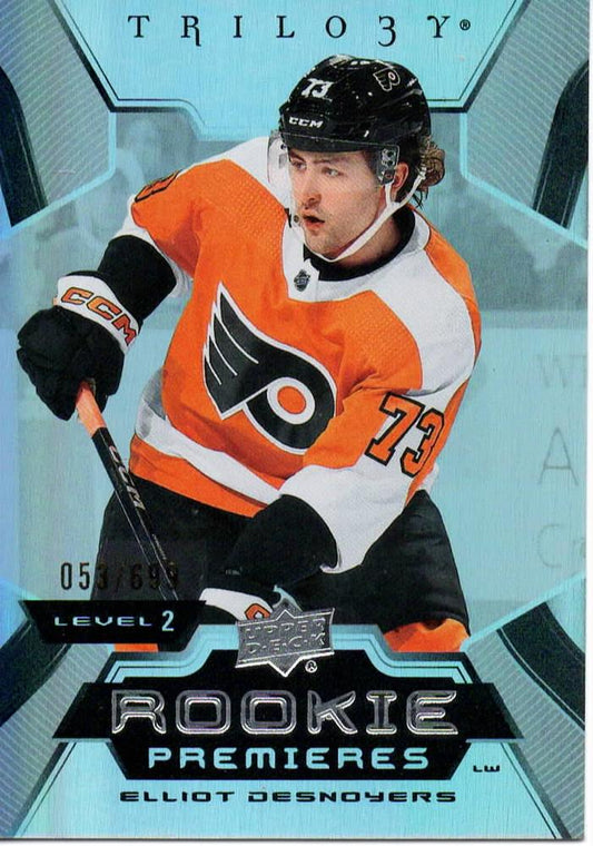 Elliot Desnoyers #191 Philadelphia Flyers | 2023-24 Upper Deck Trilogy | NHL Trading Card