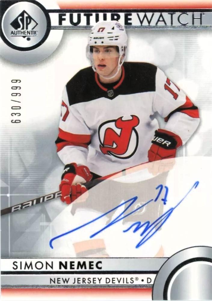 Simon Nemec #191 New Jersey Devils | 2023-24 SP Authentic | NHL Trading Card