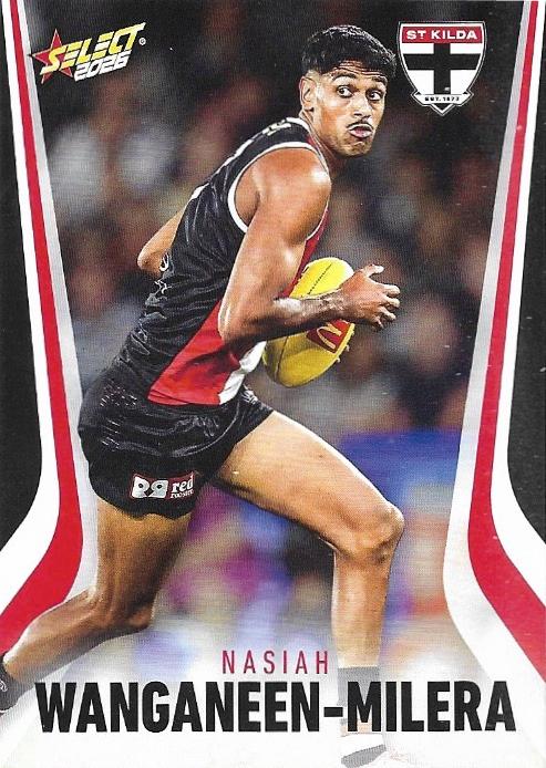 Nasiah Wanganeen-Milera #193 St. Kilda Saints | 2026 Select AFL Footy Stars | Trading Card