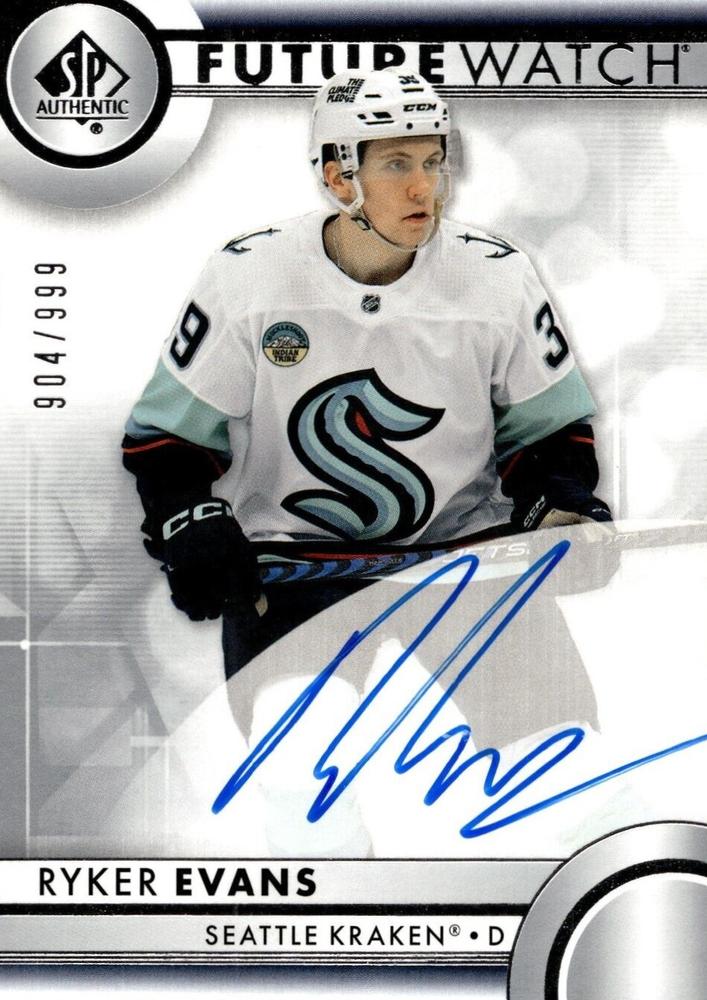 Ryker Evans #194 Seattle Kraken | 2023-24 SP Authentic | NHL Trading Card