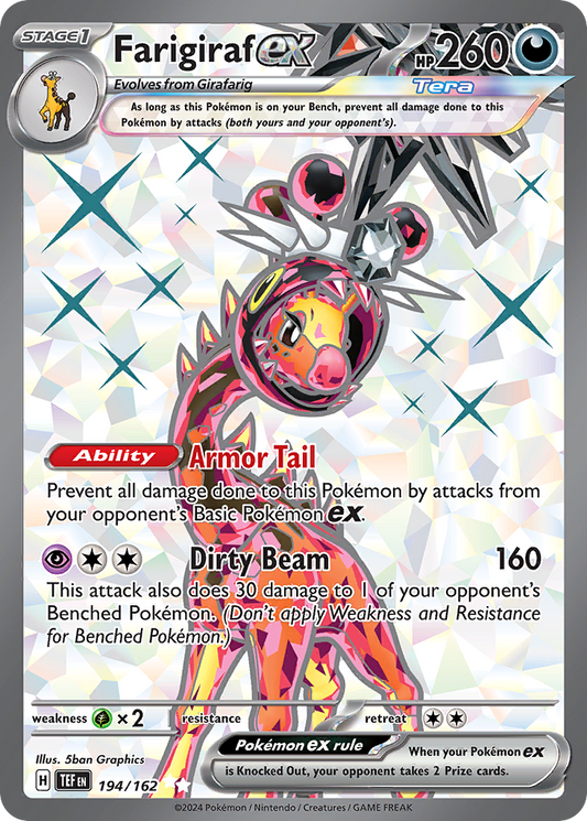 Farigiraf ex 194/162 Ultra Rare | Temporal Forces | Pokemon Card