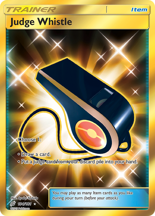 Judge Whistle 194/181 Rare Secret | Team Up | Pokemon Card