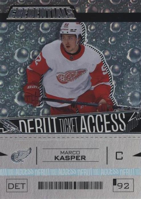 Marco Kasper #195 Detroit Red Wings | 2023-24 Upper Deck Credentials | NHL Trading Card
