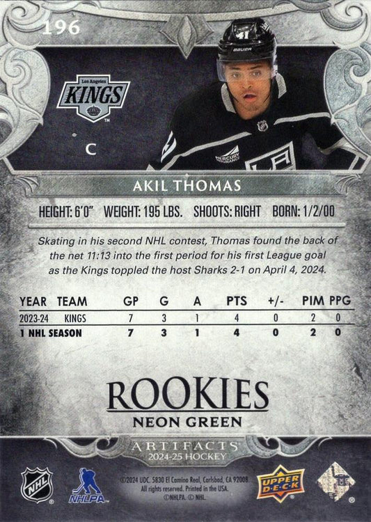 Gage Goncalves #195 Tampa Bay Lightning | 2024-25 Upper Deck Artifacts | NHL Trading Card