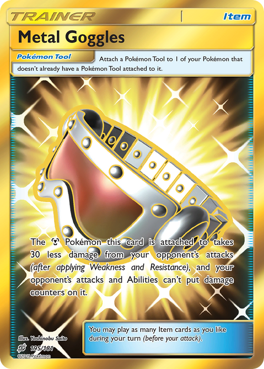 Metal Goggles 195/181 Rare Secret | Team Up | Pokemon Card