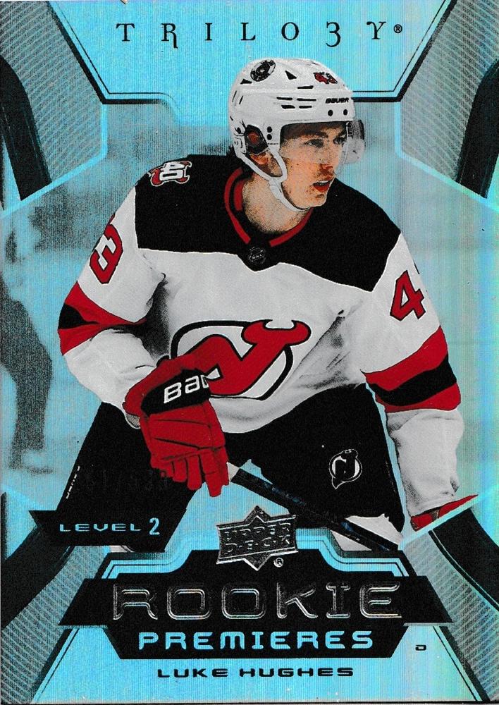 Luke Hughes #197 New Jersey Devils | 2023-24 Upper Deck Trilogy | NHL Trading Card