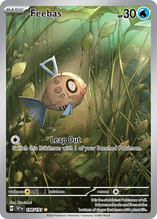 Feebas 198/191 Illustration Rare | Surging Sparks | Pokemon Card
