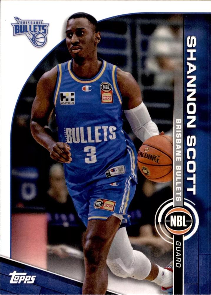 Shannon Scott #19 Brisbane Bullets | 2023-24 Topps NBL | NBL Trading Card