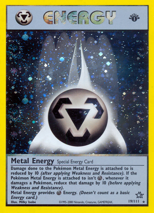 Metal Energy 19/111 Rare Holo | Neo Genesis | Pokemon Card