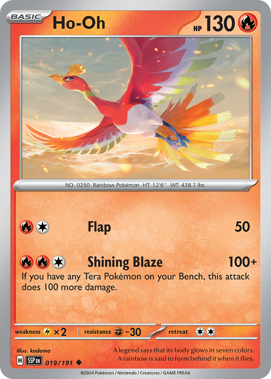 Ho-Oh 19/191 Uncommon | Surging Sparks | Pokemon Card