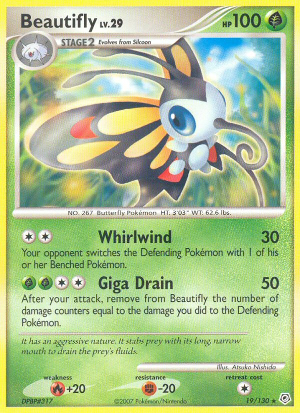 Beautifly 19/130 Rare | Diamond & Pearl | Pokemon Card