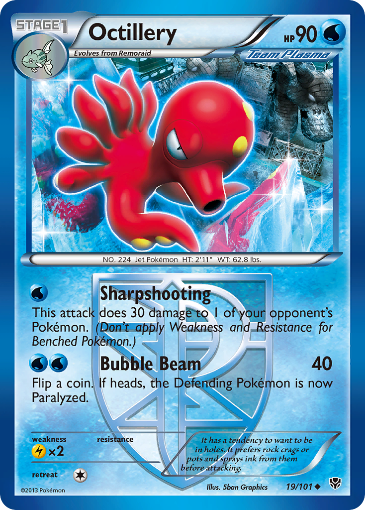 Octillery 19/101 Uncommon | Plasma Blast | Pokemon Card