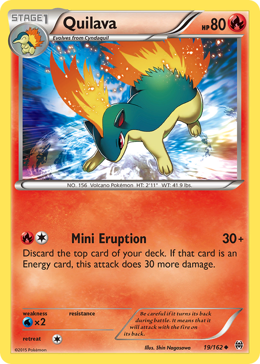 Quilava 19/162 Uncommon | BREAKthrough | Pokemon Card