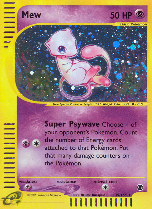 Mew 19/165 Rare Holo | Expedition Base Set | Pokemon Card