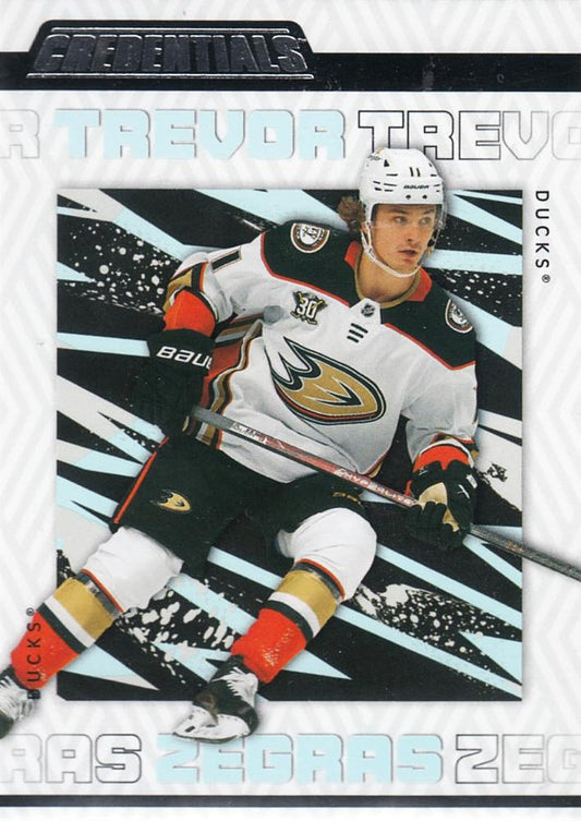 Trevor Zegras #1 Anaheim Ducks | 2023-24 Upper Deck Credentials | NHL Trading Card