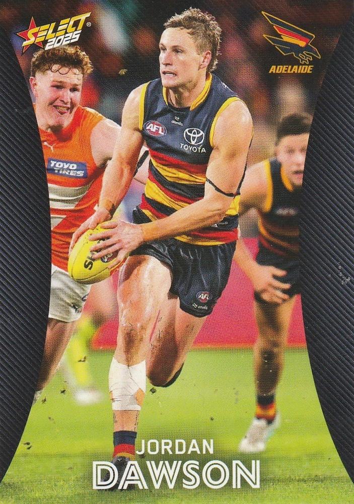 Jordan Dawson #1 Adelaide Crows | 2025 Select AFL Footy Stars | Trading Card