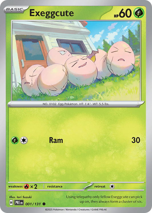 Exeggcute 1/131 Common | Prismatic Evolutions | Pokemon Card