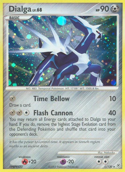 Dialga 1/130 Rare Holo | Diamond & Pearl | Pokemon Card