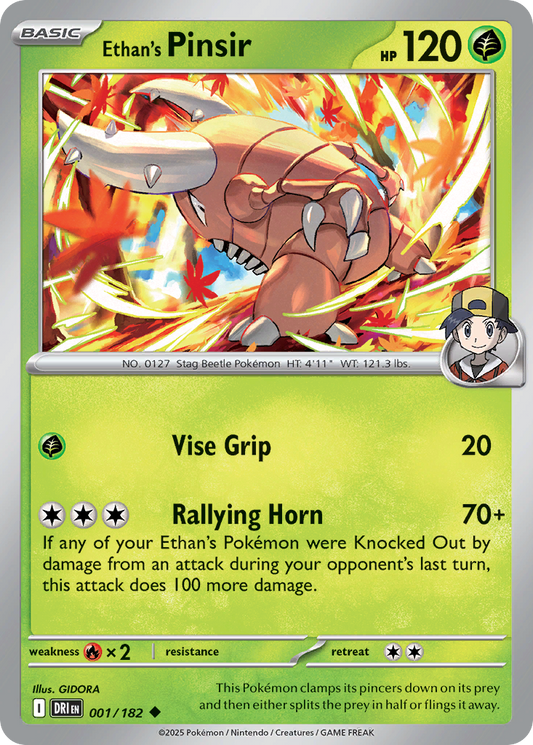 Ethan's Pinsir 1/182 Uncommon | Destined Rivals | Pokemon Card