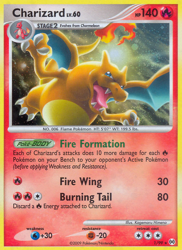 Charizard 1/99 Rare Holo | Arceus | Pokemon Card