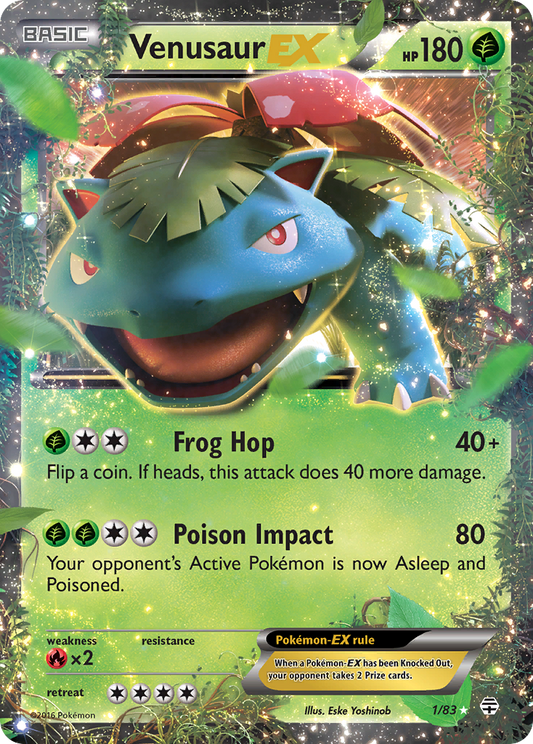 Venusaur-EX 1/83 Rare Holo EX | Generations | Pokemon Card