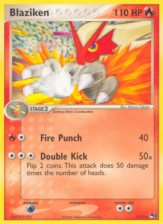 Blaziken 1/17 Rare | POP Series 1 | Pokemon Card