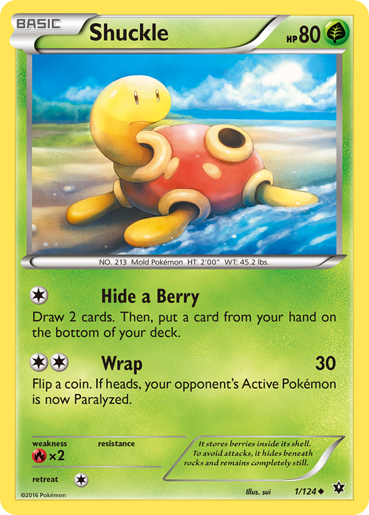Shuckle 1/124 Uncommon | Fates Collide | Pokemon Card