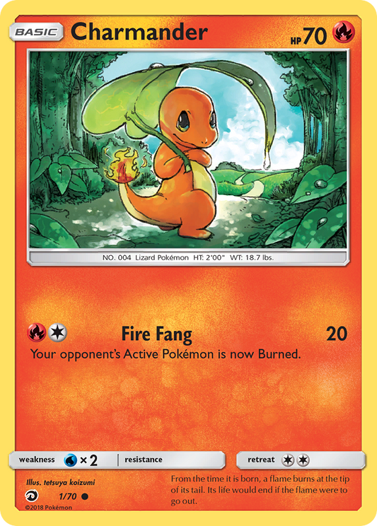 Charmander 1/70 Common | Dragon Majesty | Pokemon Card