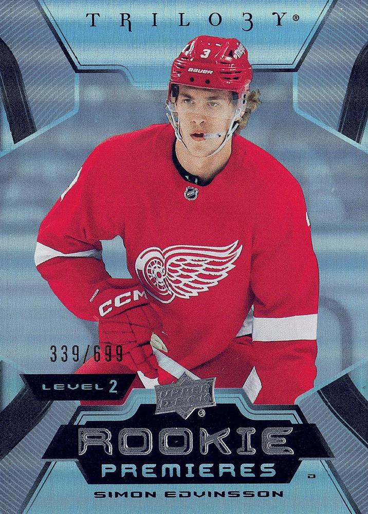 Simon Edvinsson #200 Detroit Red Wings | 2023-24 Upper Deck Trilogy | NHL Trading Card