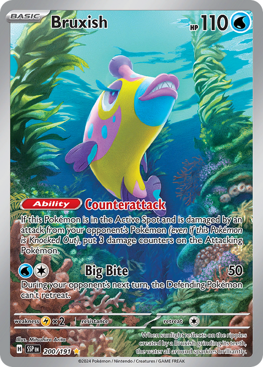 Bruxish 200/191 Illustration Rare | Surging Sparks | Pokemon Card