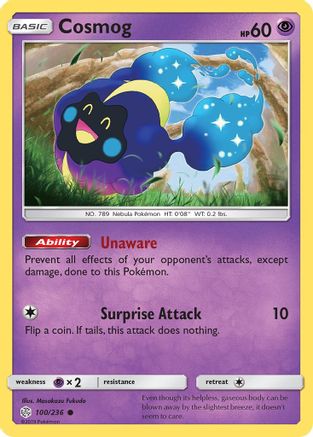 Cosmog 99/236 Reverse Holo | Cosmic Eclipse | Pokemon Card
