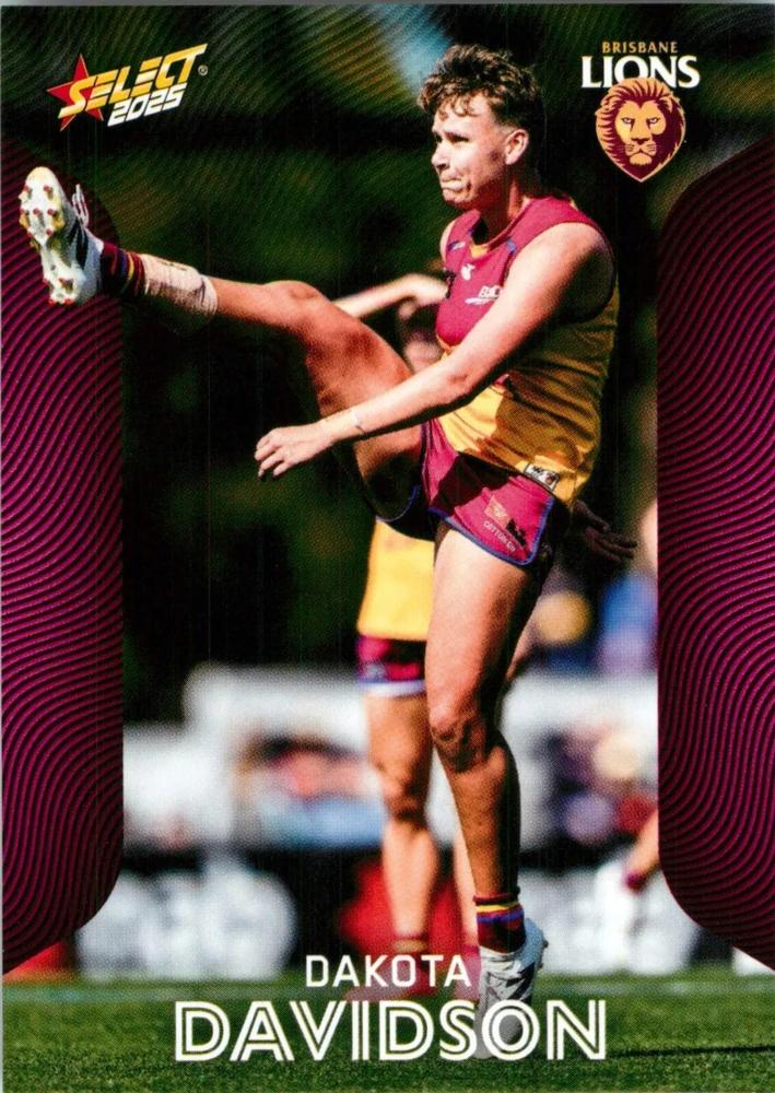 Dakota Davidson #201 Brisbane Lions | 2025 Select AFL Footy Stars | Trading Card