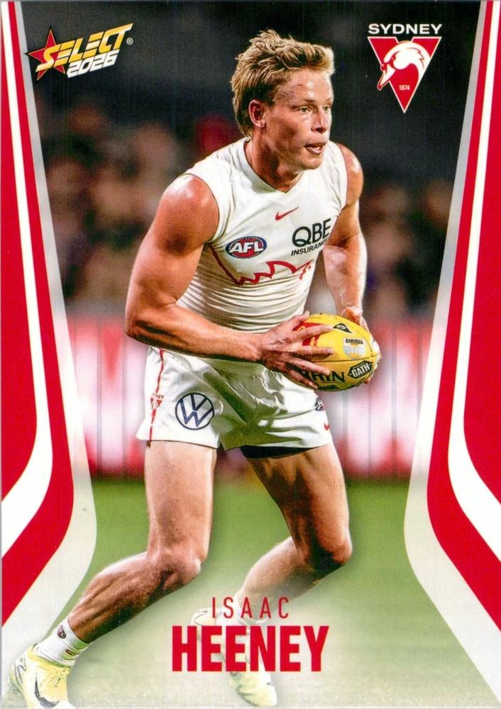 Isaac Heeney #201 Sydney Swans | 2026 Select AFL Footy Stars | Trading Card
