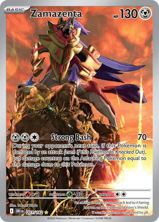 Zamazenta 201/182 Illustration Rare | Destined Rivals | Pokemon Card