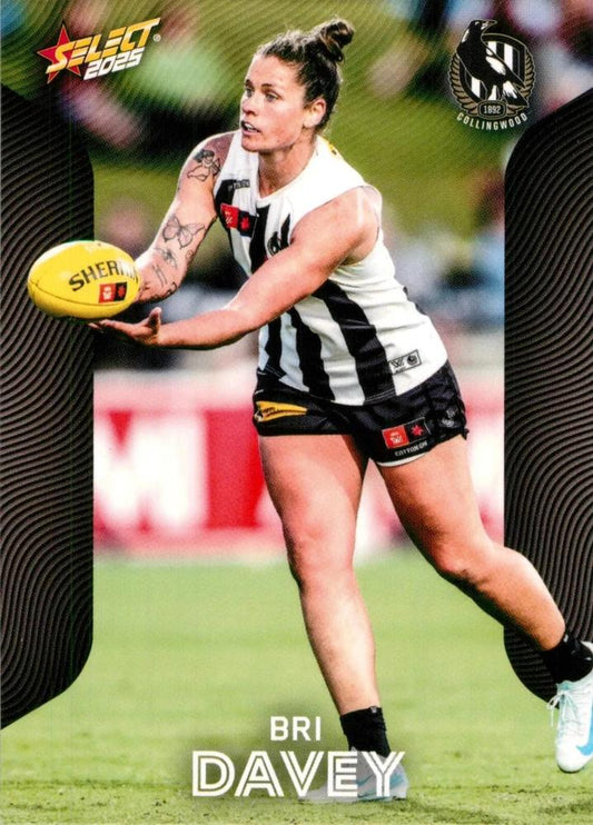 Bri Davey #205 Collingwood Magpies | 2025 Select AFL Footy Stars | Trading Card