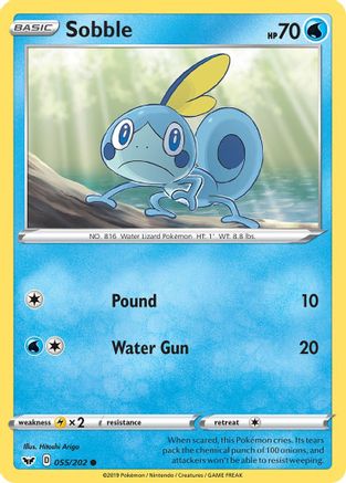 Sobble 55/202 Reverse Holo | Sword & Shield | Pokemon Card