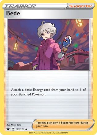 Bede 157/202 Reverse Holo | Sword & Shield | Pokemon Card