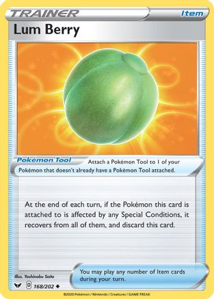 Lum Berry 168/202 Reverse Holo | Sword & Shield | Pokemon Card